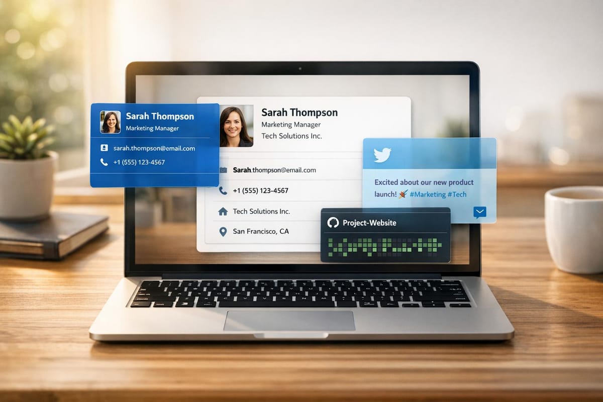Social Media Profile Enrichment for CRM Data
